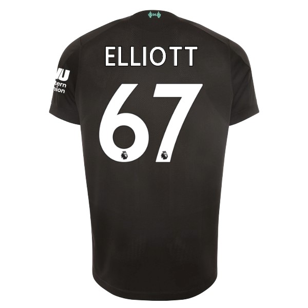 Maillot Football Liverpool NO.67 Elliott Third 2019-20 Noir